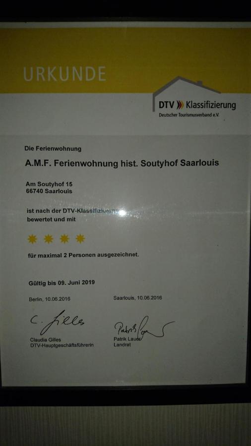 Amf Ferienwohnungen Historischer Soutyhof Saarlouis Eksteriør billede